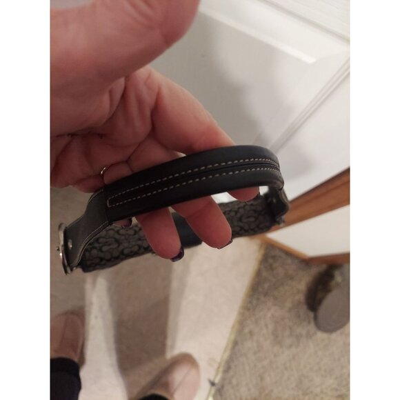 Coach Vintage Soho Black & Grey Signature C & Black Leather Shoulder Bag 6818 - Picture 16 of 16